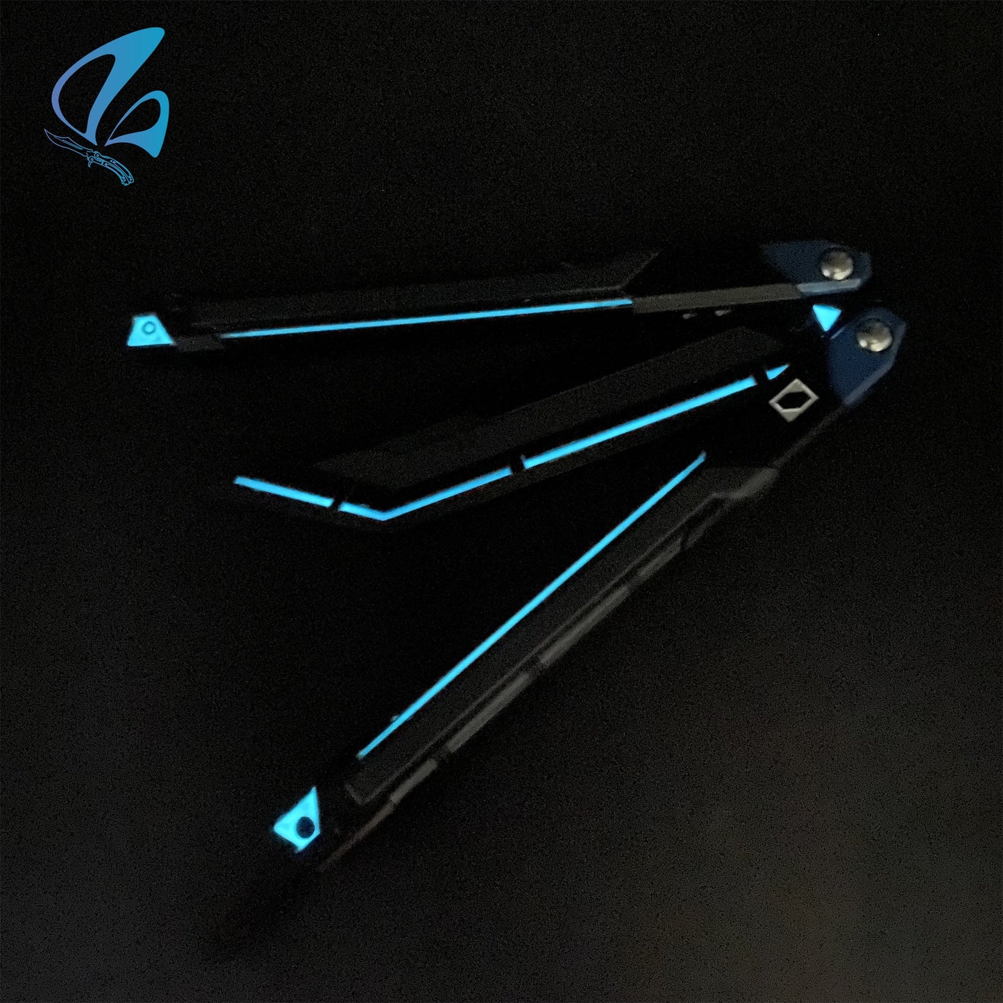 RGX Knife RGX Butterfly Knife Trainer Val RGX Balisong Trainer Game Knife Prop IRL