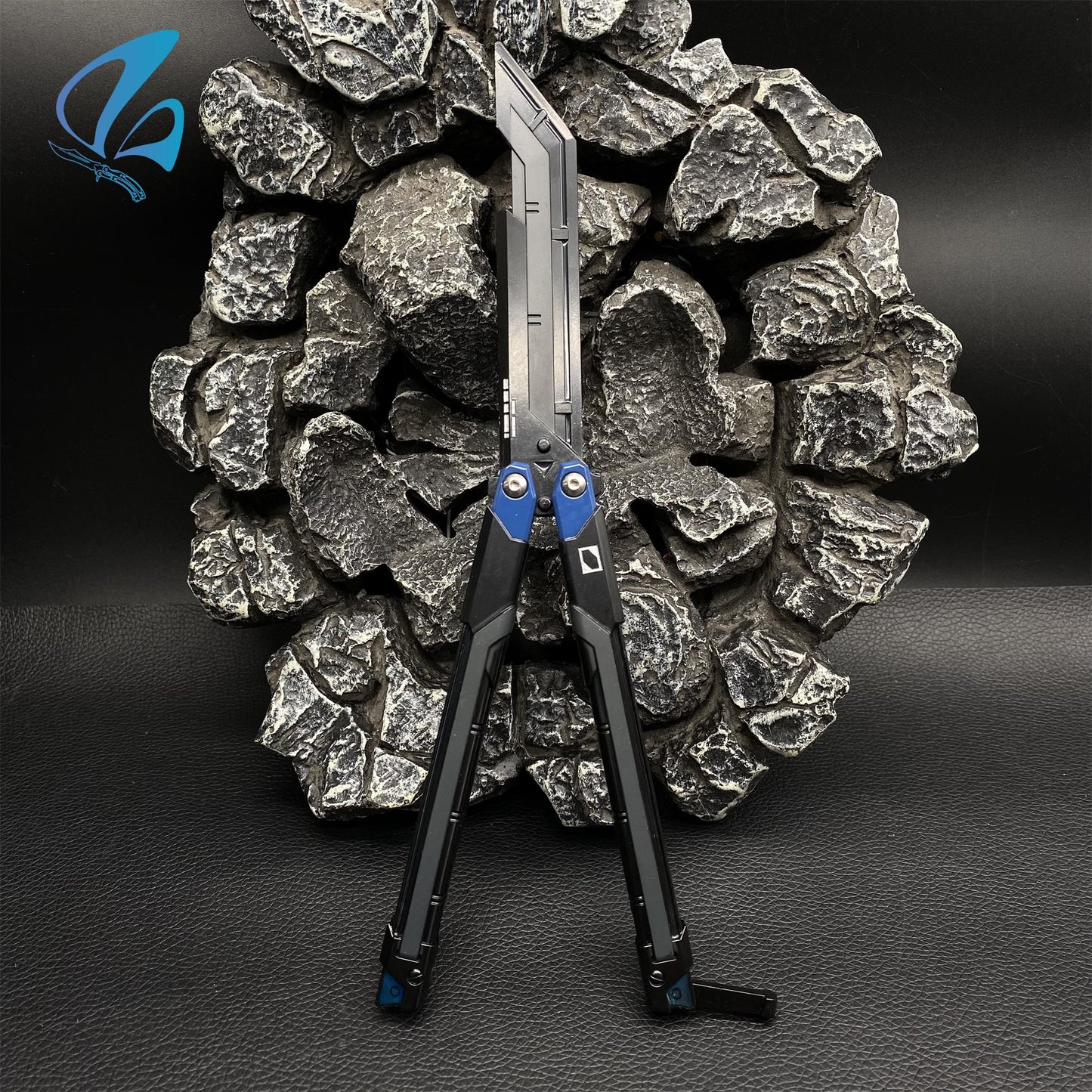 RGX Knife RGX Butterfly Knife Trainer Val RGX Balisong Trainer Game Knife Prop IRL