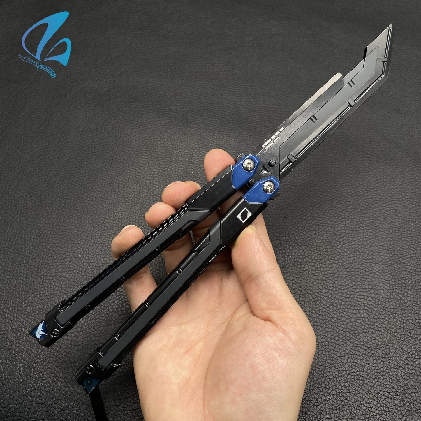 RGX Knife RGX Butterfly Knife Trainer Val RGX Balisong Trainer Game Knife Prop IRL