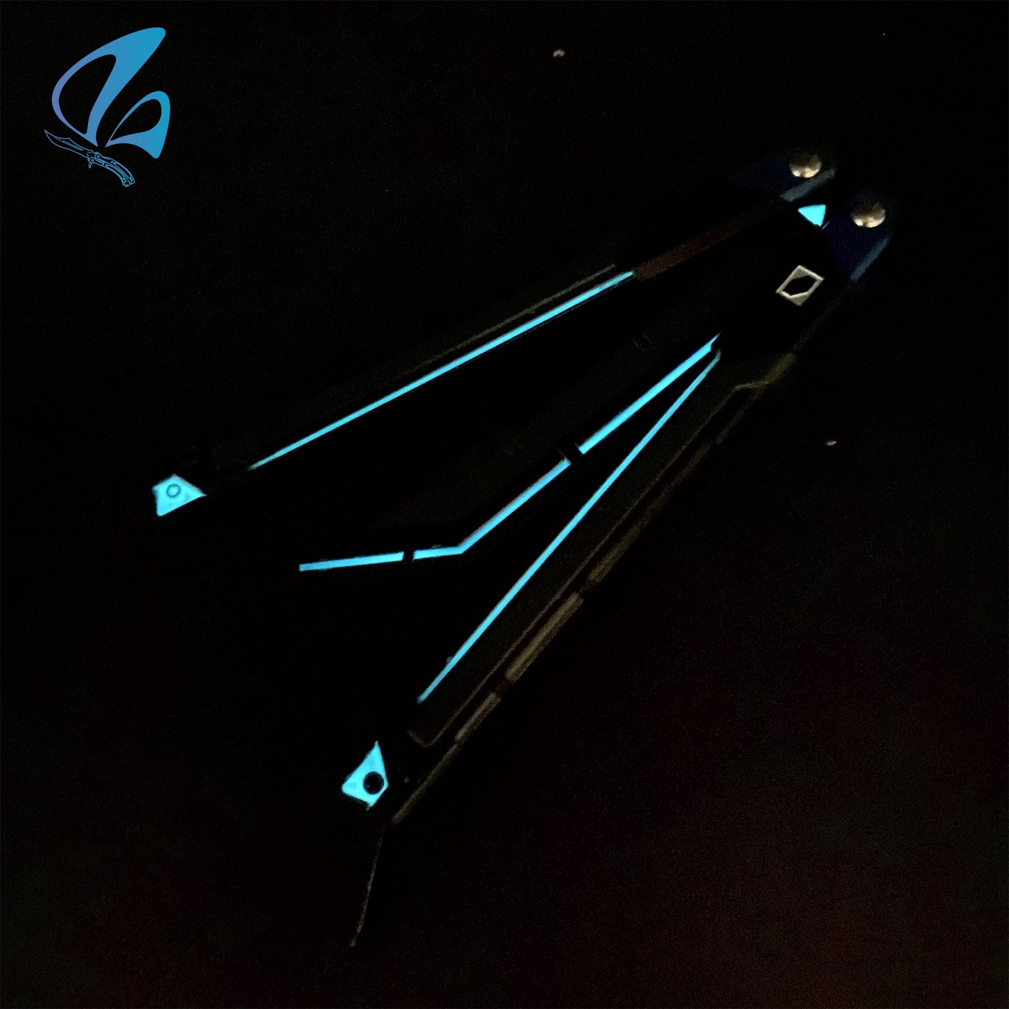 RGX Knife RGX Butterfly Knife Trainer Val RGX Balisong Trainer Game Knife Prop IRL