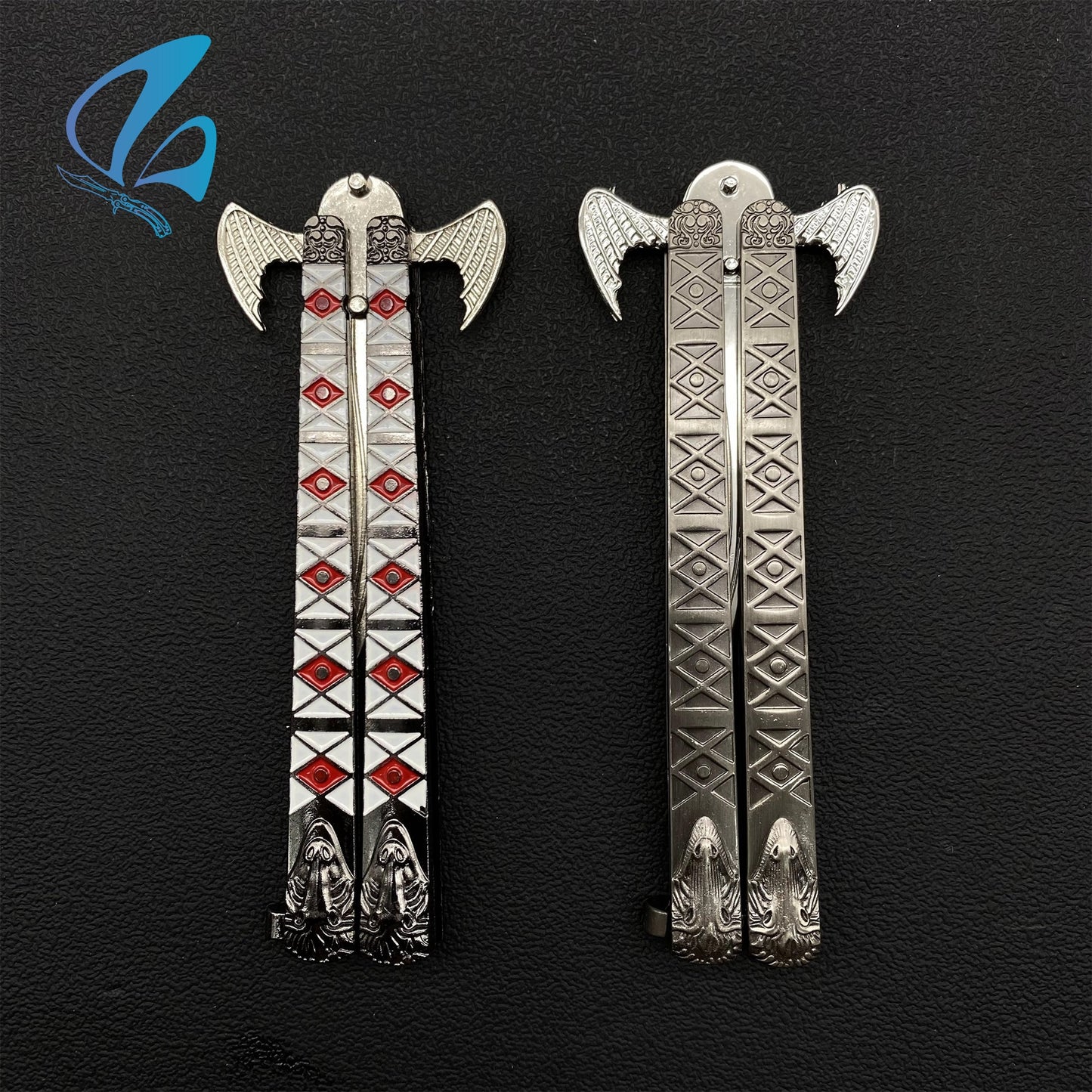 Demon Butterfly Knife Monster Balisong Fan Art For Display Only