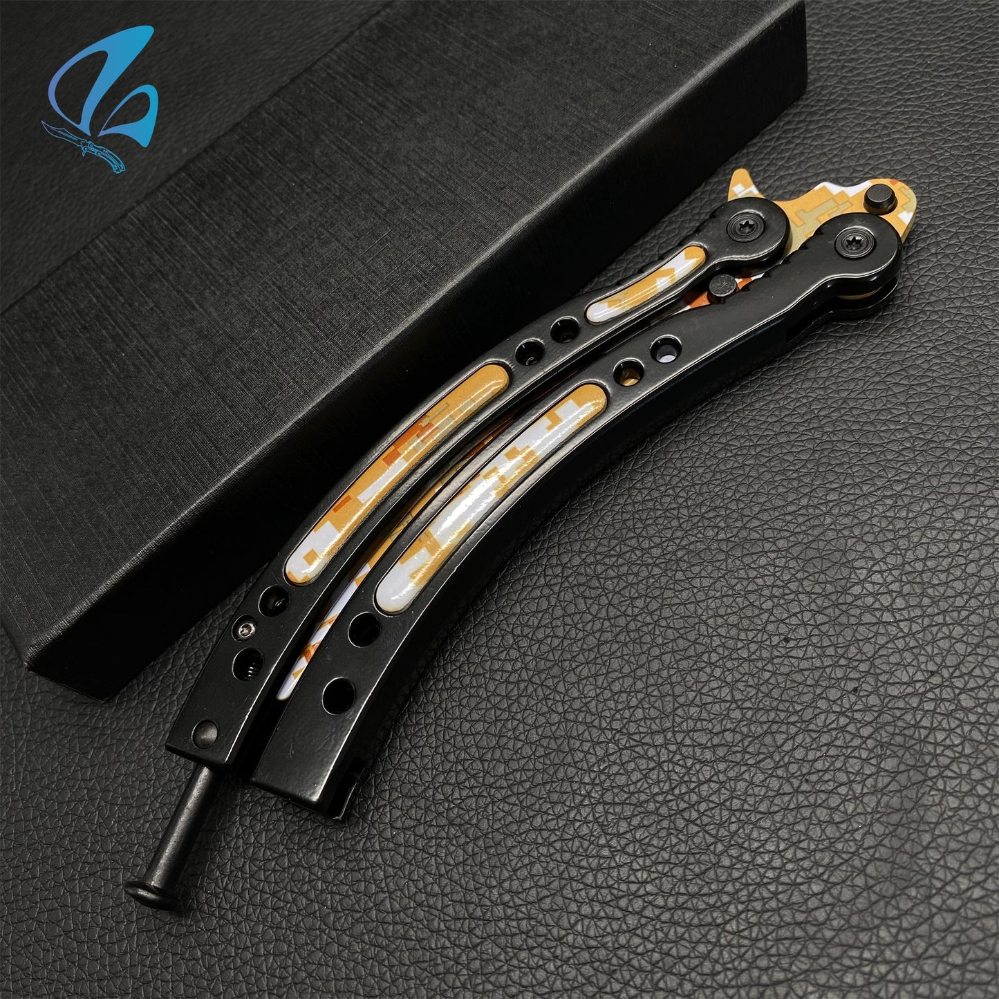 CSGO Desert Camo Butterfly Knife Trainer Desert Camo Skin Balisong Trainer