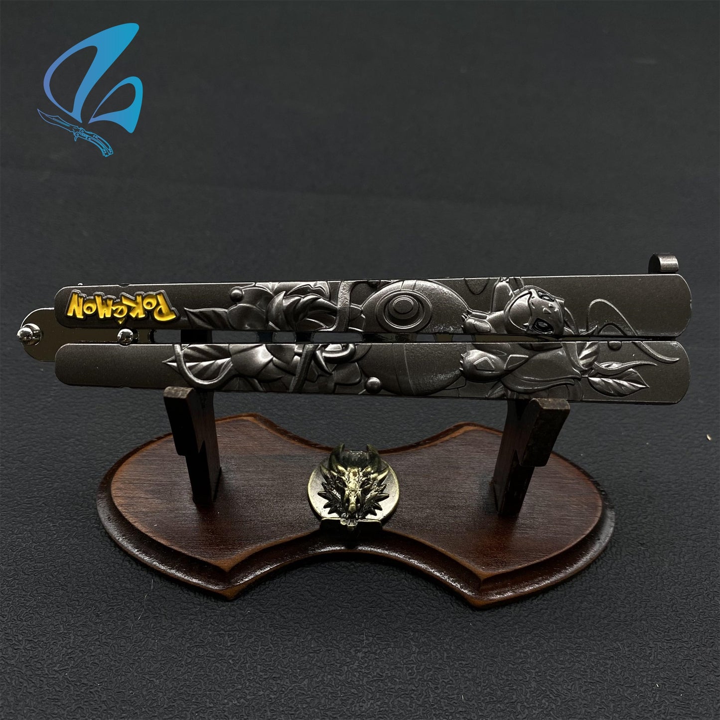 Frog Butterfly Knife Anime Frog Balisong Fan Art For Display Only