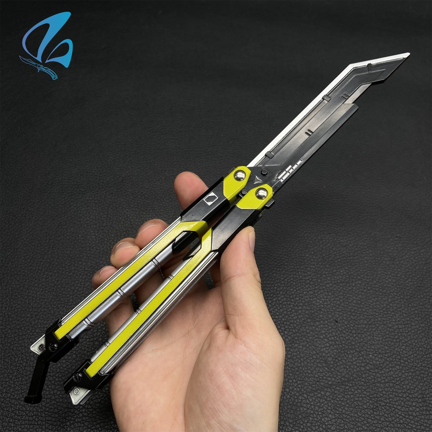 RGX Knife RGX Butterfly Knife Trainer Val RGX Balisong Trainer Game Knife Prop IRL