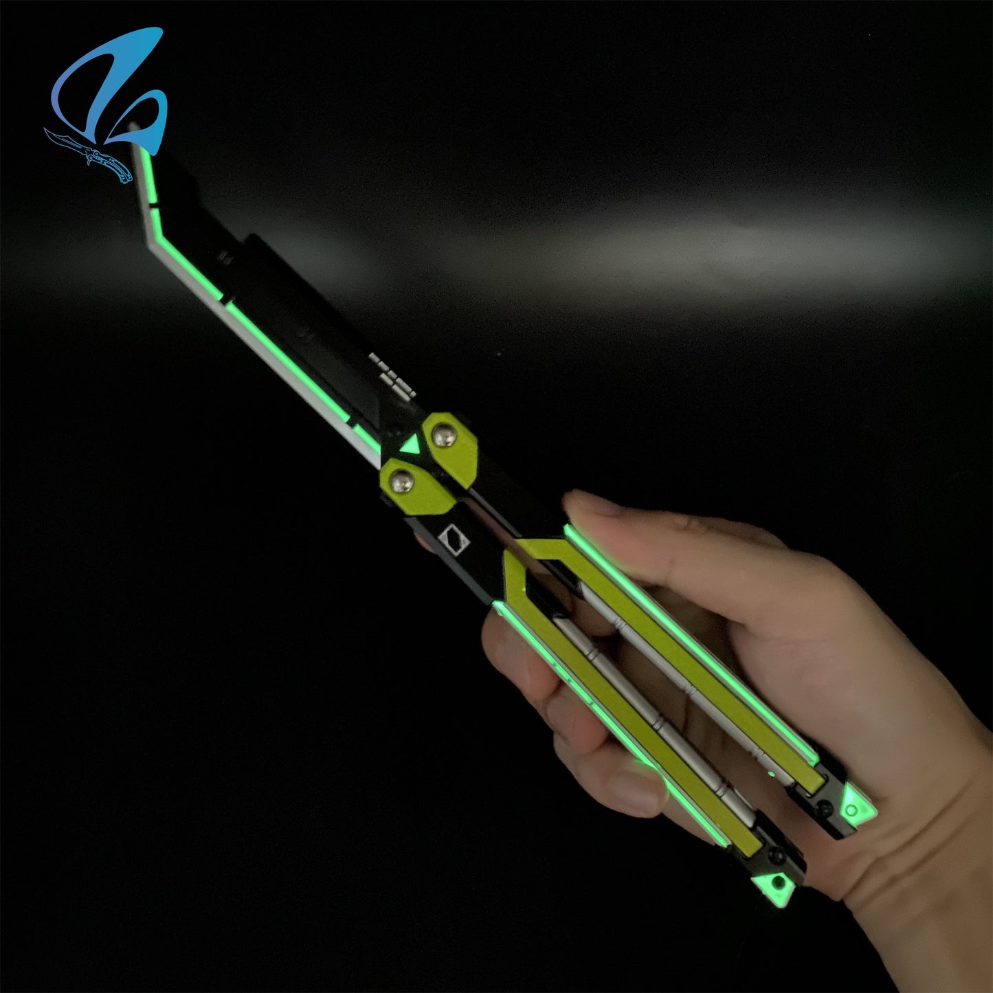 RGX Knife RGX Butterfly Knife Trainer Val RGX Balisong Trainer Game Knife Prop IRL