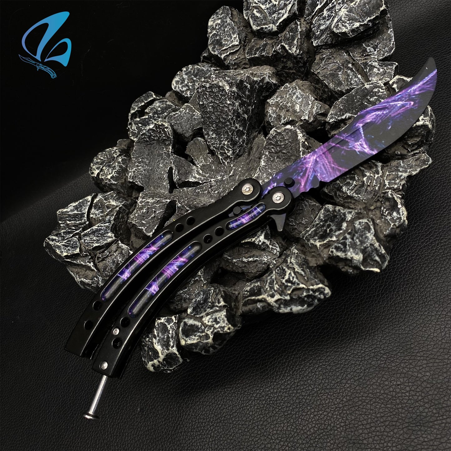 CSGO Lightning Strike Butterfly Knife Trainer Lightning Strike Skin Balisong Trainer