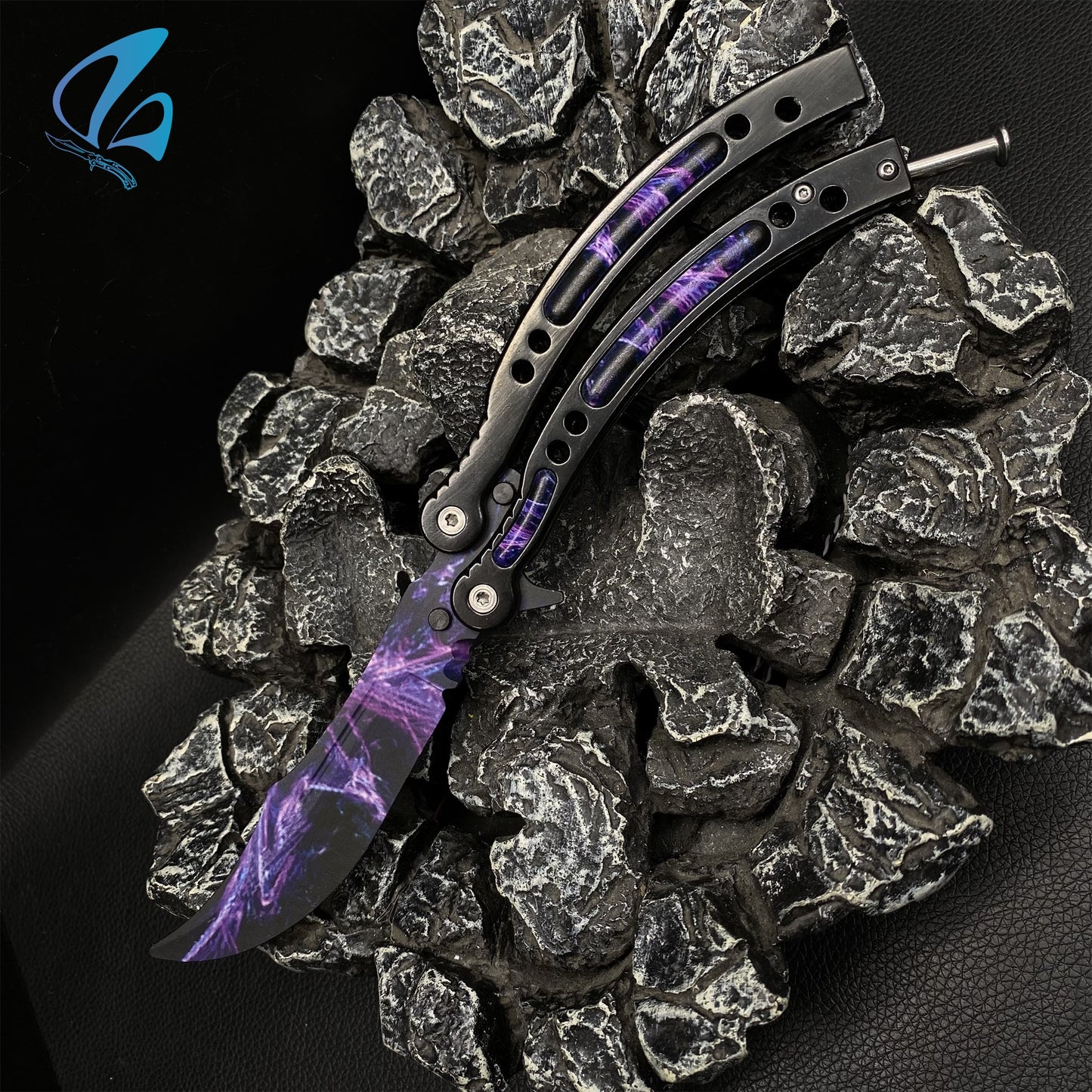 CSGO Lightning Strike Butterfly Knife Trainer Lightning Strike Skin Balisong Trainer