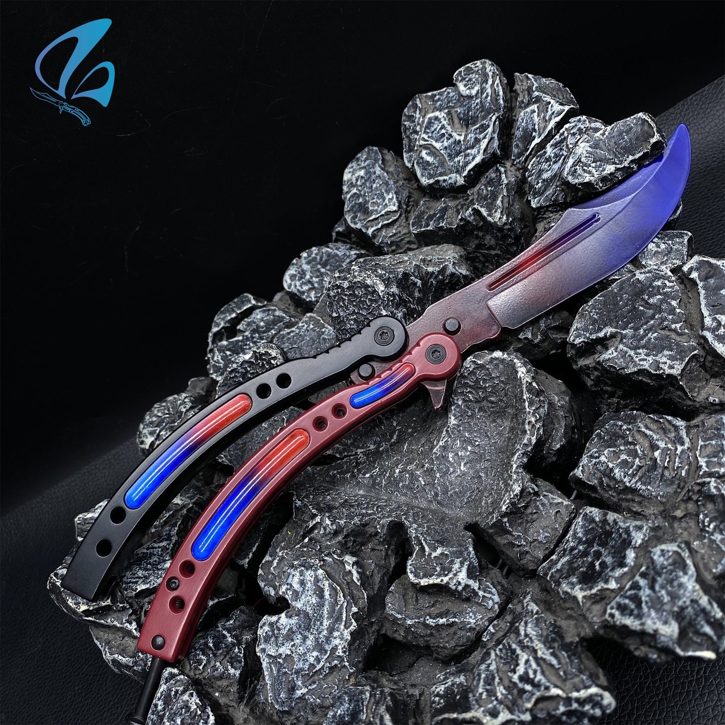 CSGO Triple Fade Butterfly Knife Trainer Triple Fade Skin Balisong Trainer