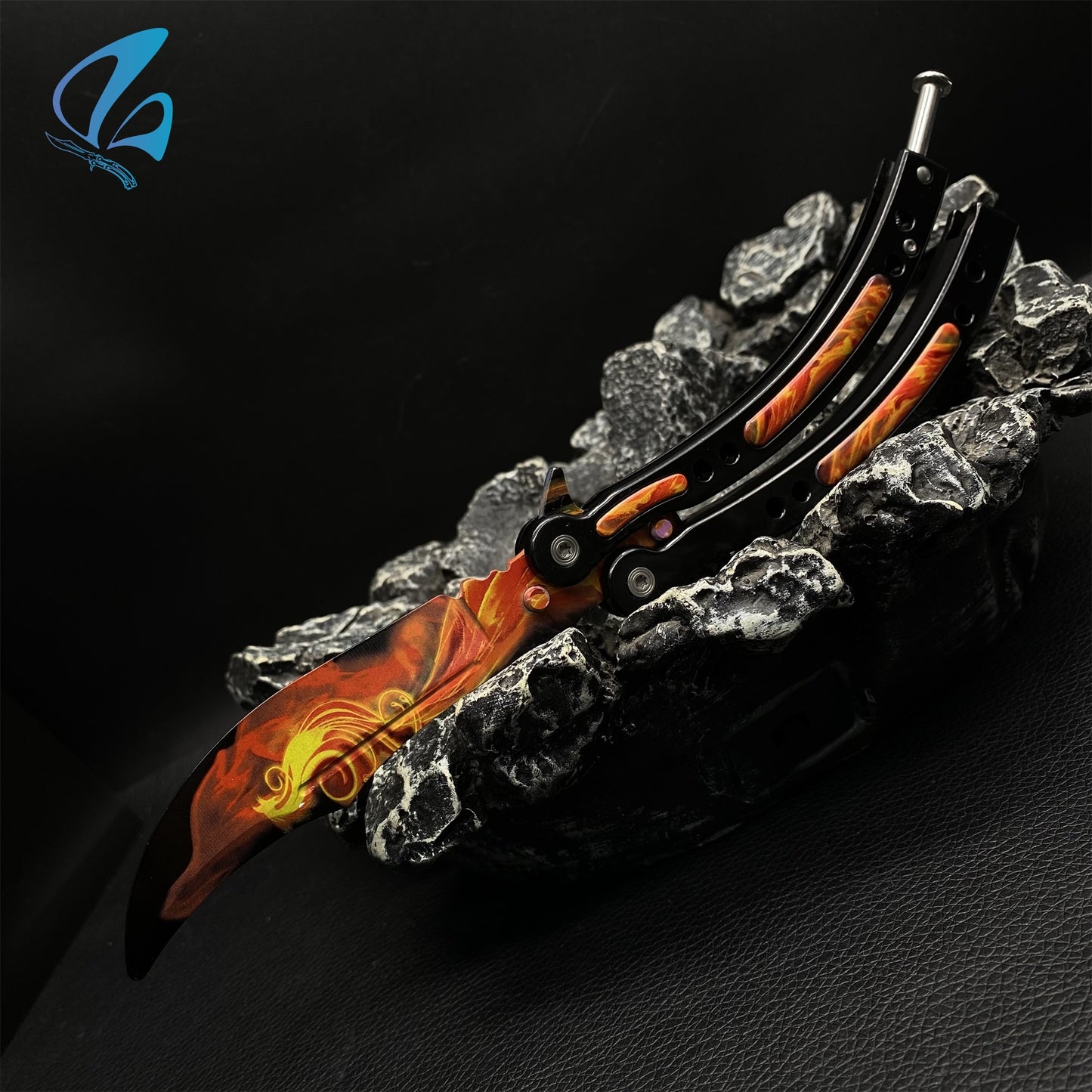CSGO Wildfire Butterfly Knife Trainer Wildfire Skin Balisong Trainer