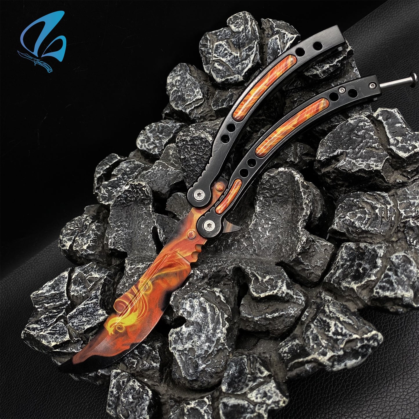 CSGO Wildfire Butterfly Knife Trainer Wildfire Skin Balisong Trainer