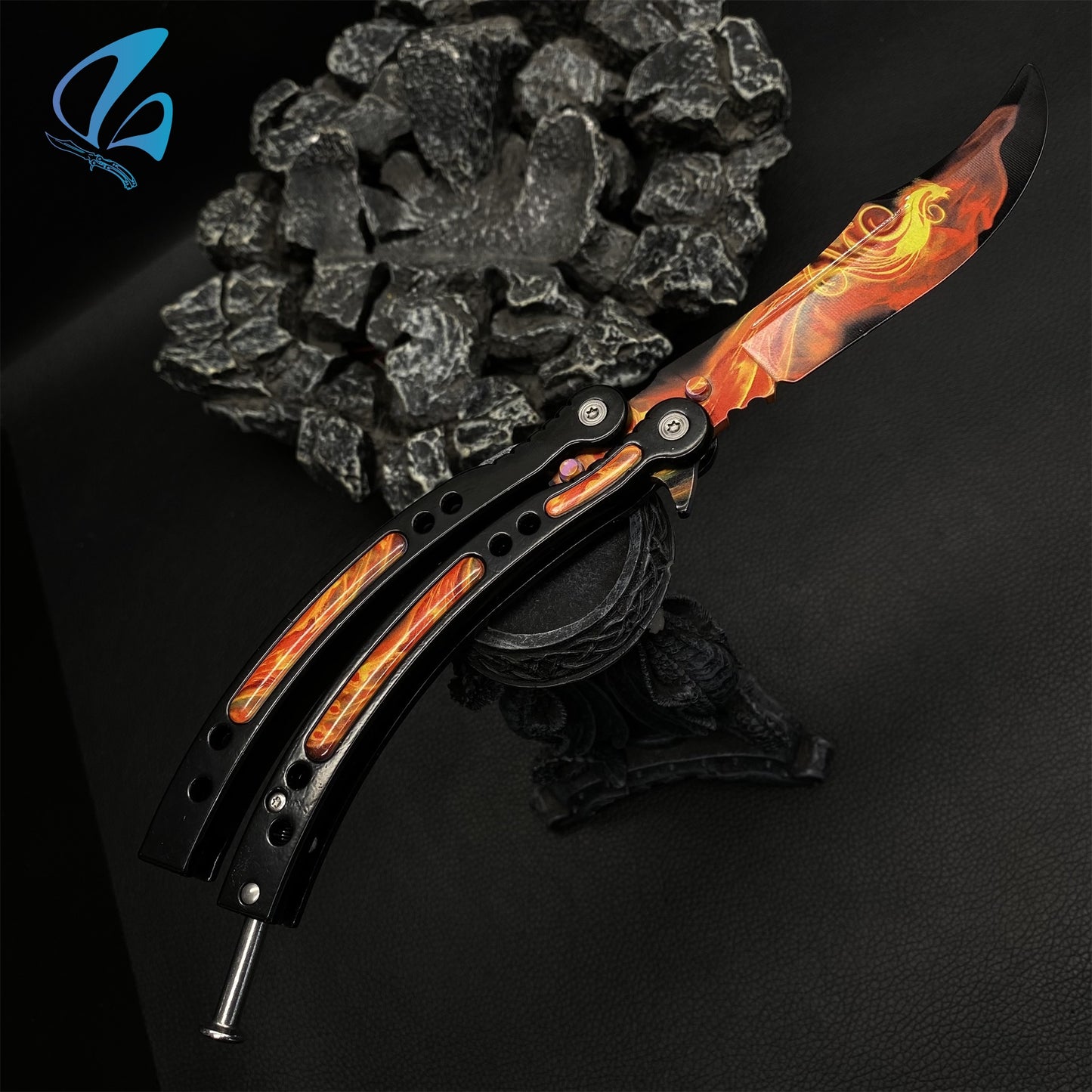 CSGO Wildfire Butterfly Knife Trainer Wildfire Skin Balisong Trainer