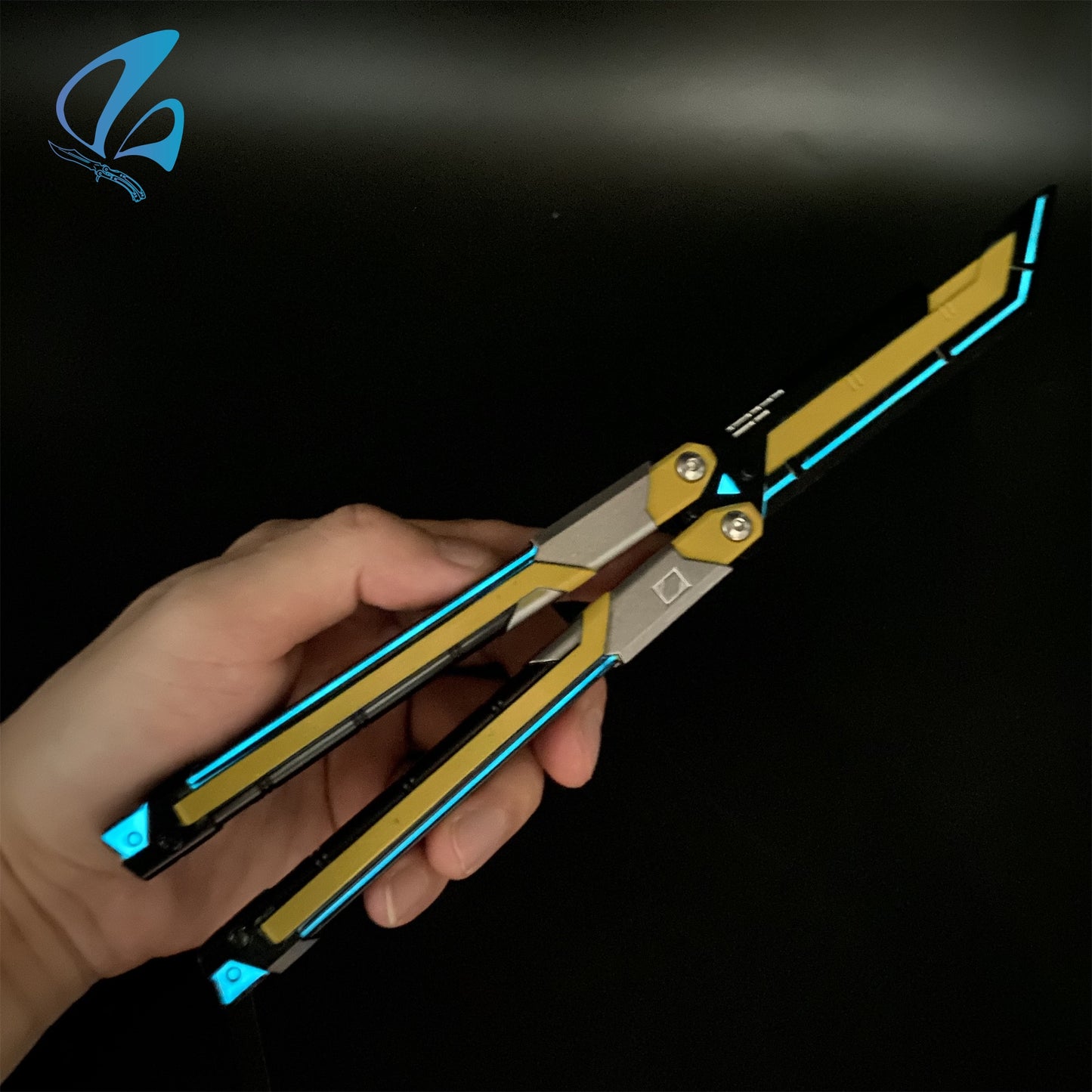 RGX Knife RGX Butterfly Knife Trainer Val RGX Balisong Trainer Game Knife Prop IRL