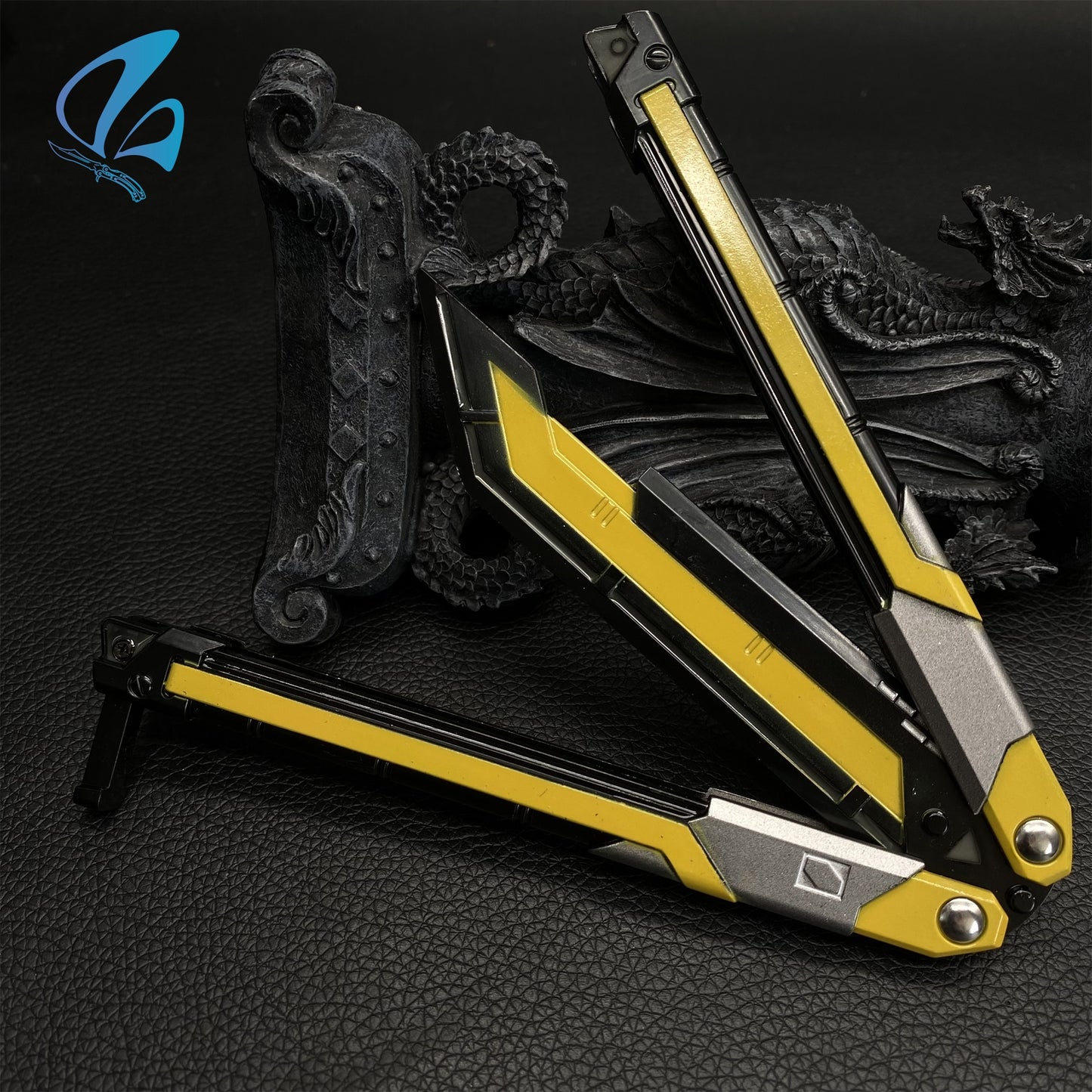 RGX Knife RGX Butterfly Knife Trainer Val RGX Balisong Trainer Game Knife Prop IRL