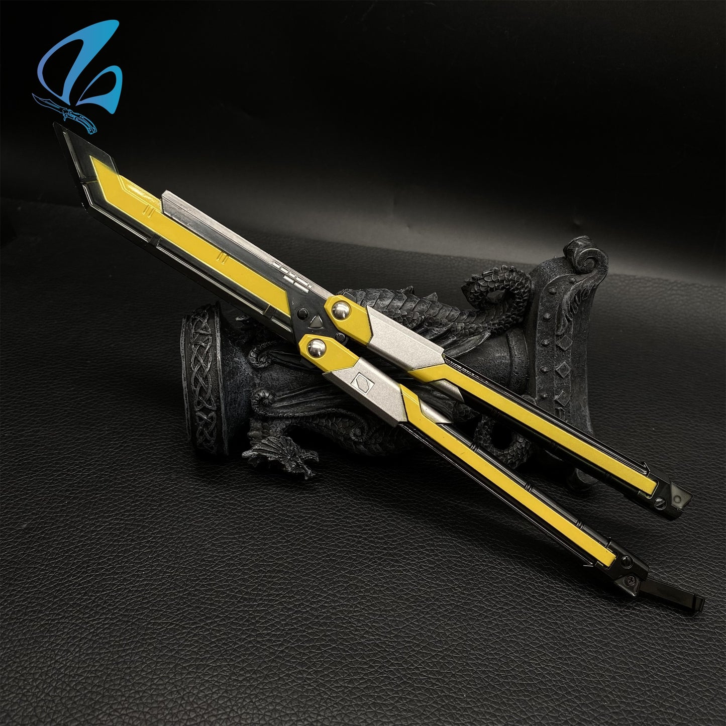 RGX Knife RGX Butterfly Knife Trainer Val RGX Balisong Trainer Game Knife Prop IRL