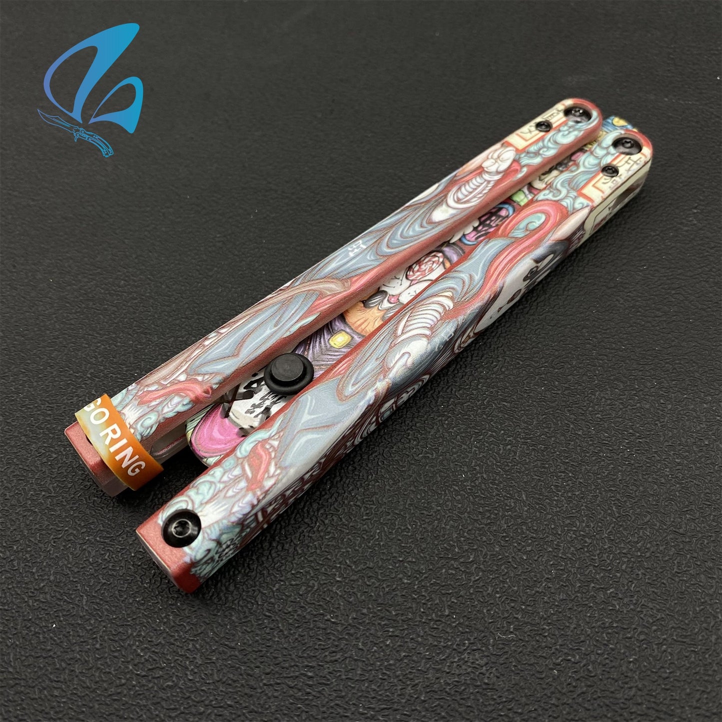 3D Printed PC Balisong Trainer PC Butterfly Knife Trainers With Clump Weight