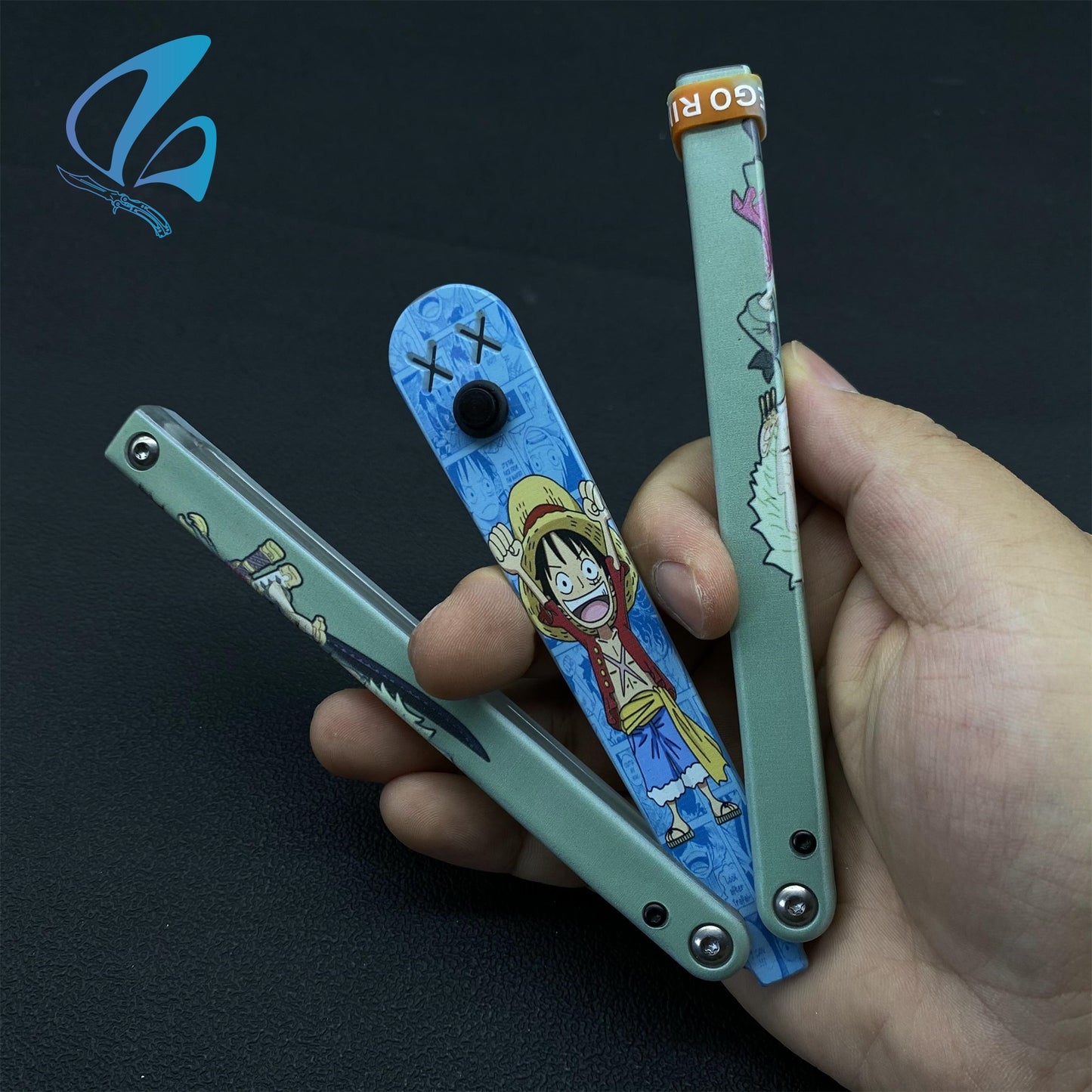 3D Printed PC Balisong Trainer PC Butterfly Knife Trainers With Clump Weight