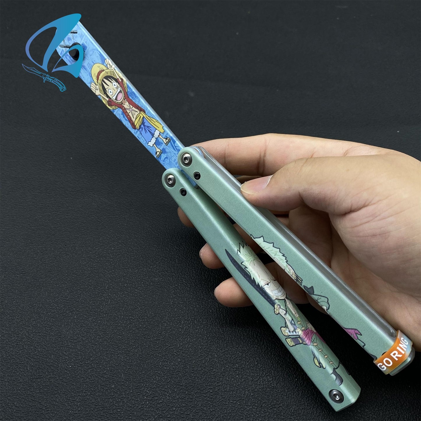 3D Printed PC Balisong Trainer PC Butterfly Knife Trainers With Clump Weight