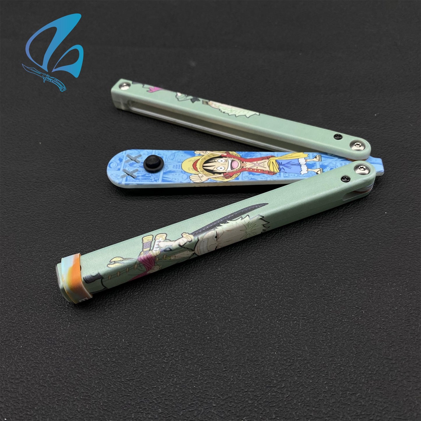 3D Printed PC Balisong Trainer PC Butterfly Knife Trainers With Clump Weight