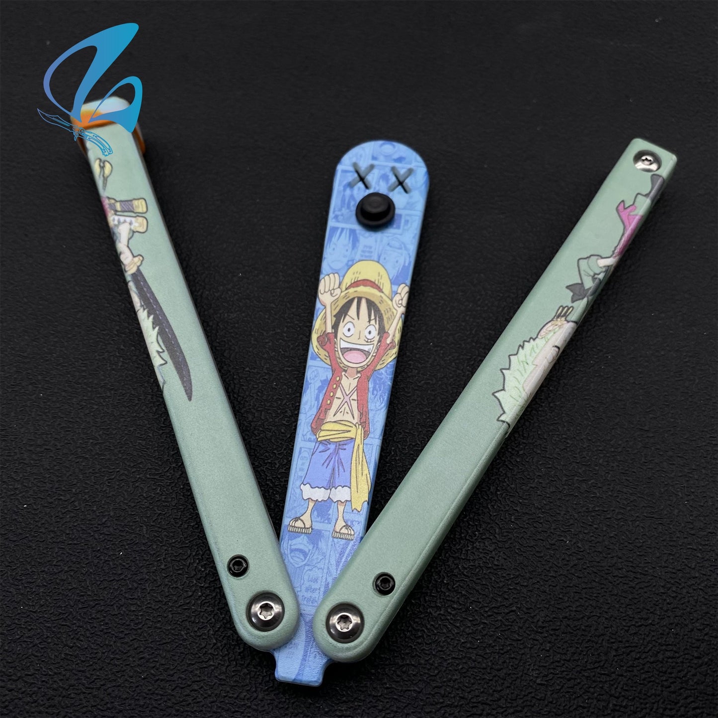 3D Printed PC Balisong Trainer PC Butterfly Knife Trainers With Clump Weight