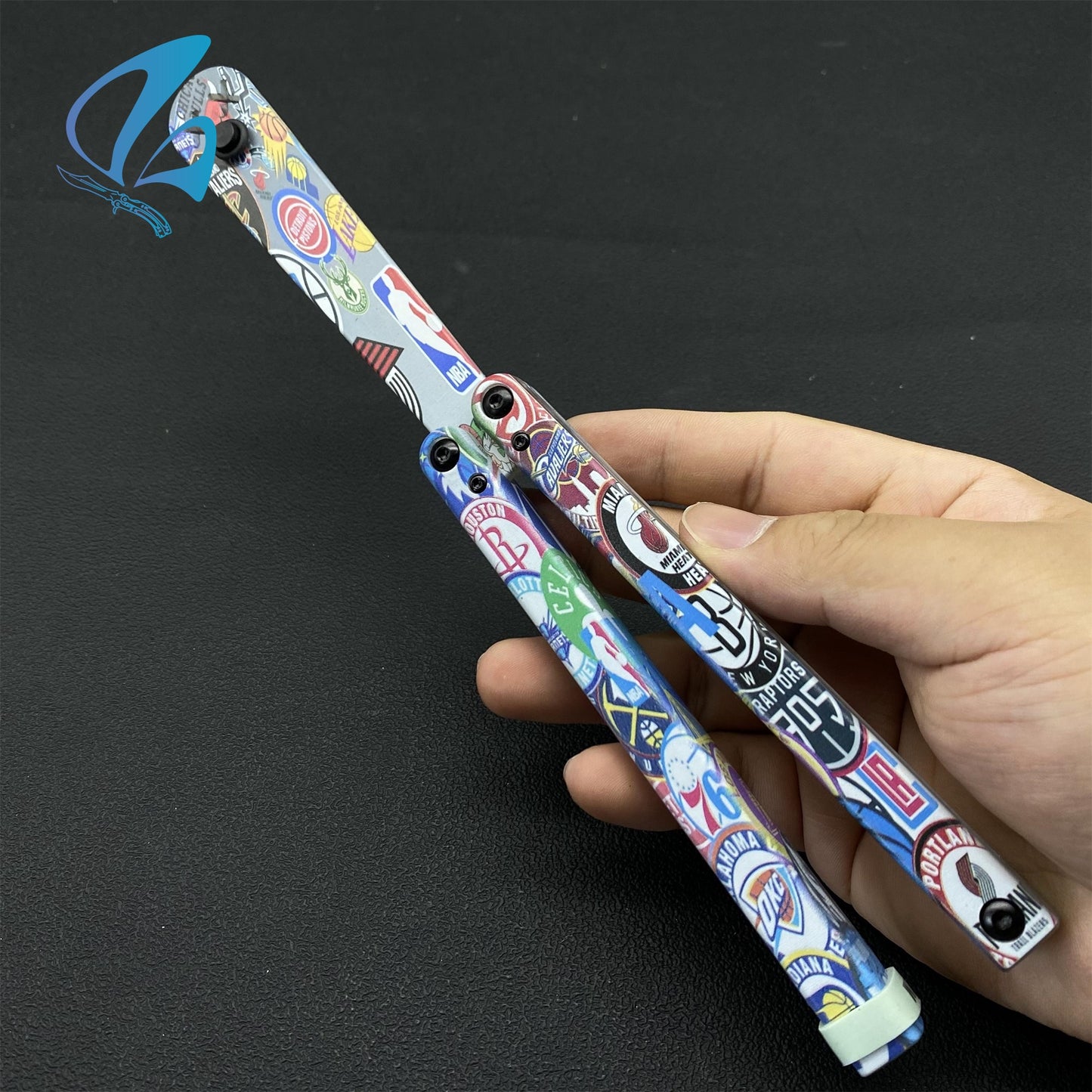3D Printed PC Balisong Trainer PC Butterfly Knife Trainers With Clump Weight