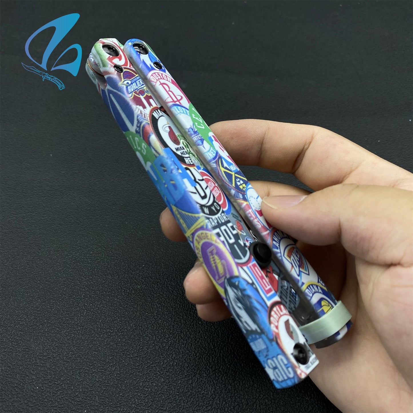 3D Printed PC Balisong Trainer PC Butterfly Knife Trainers With Clump Weight