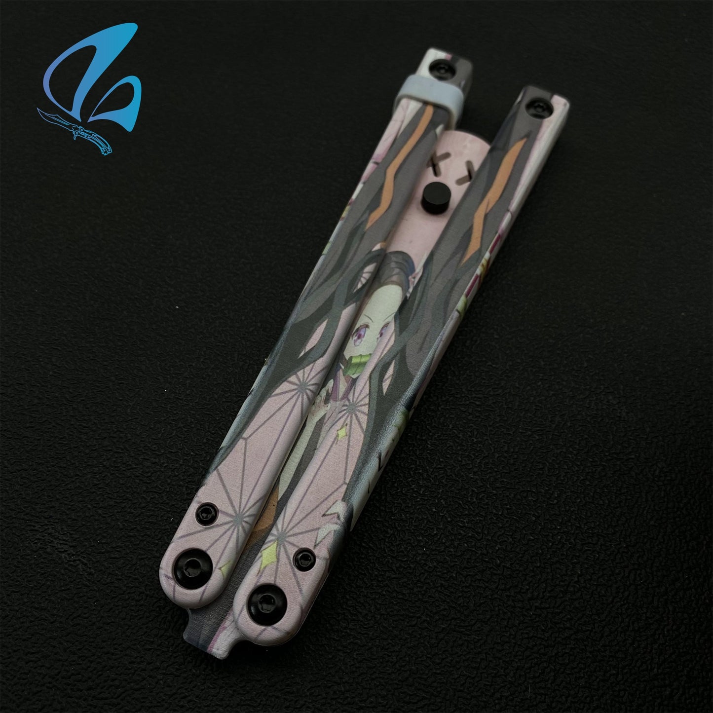 3D Printed PC Balisong Trainer PC Butterfly Knife Trainers With Clump Weight