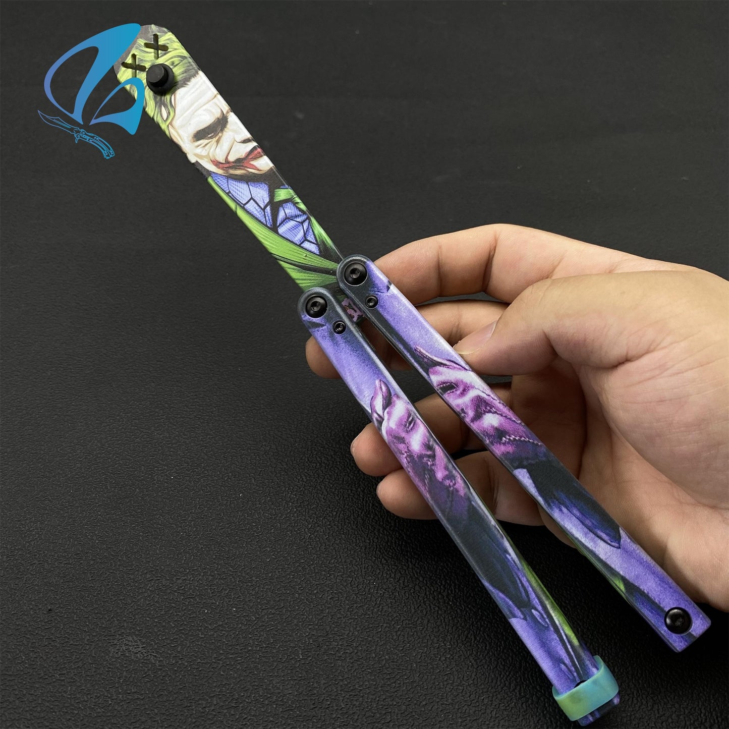 3D Printed PC Balisong Trainer PC Butterfly Knife Trainers With Clump Weight