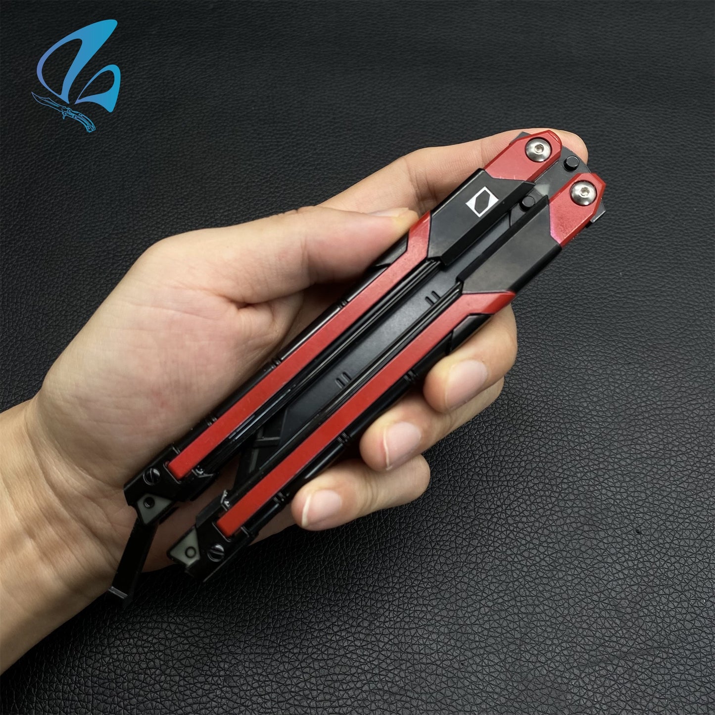 RGX Knife RGX Butterfly Knife Trainer Val RGX Balisong Trainer Game Knife Prop IRL