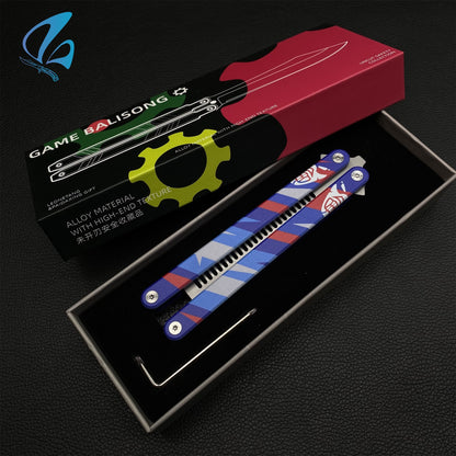 CNC Yoru Comb Blunt Blade Aluminum Alloy Balisong Trainer