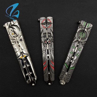 Aotu Butterfly Knife Trainer Aotu Balisong Fan Art For Display Only