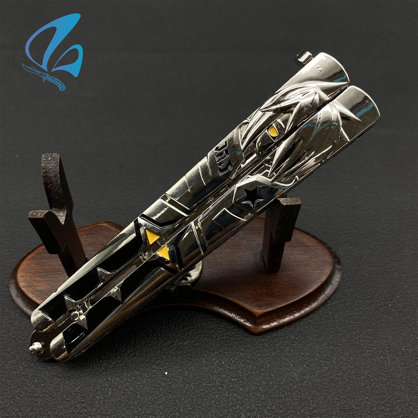 Aotu Butterfly Knife Trainer Aotu Balisong Fan Art For Display Only