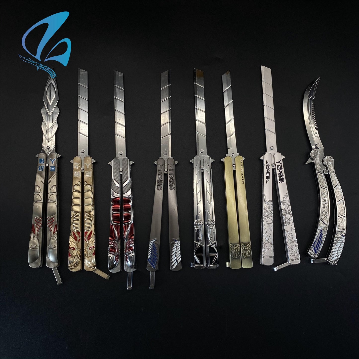 AOT Butterfly Knife AOT Balisong Fan Art For Display Only