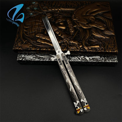 Anime Butterfly Knife Anime Balisong Fan Art For Display Only