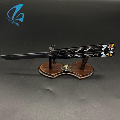 Anime Butterfly Knife Anime Balisong Fan Art For Display Only