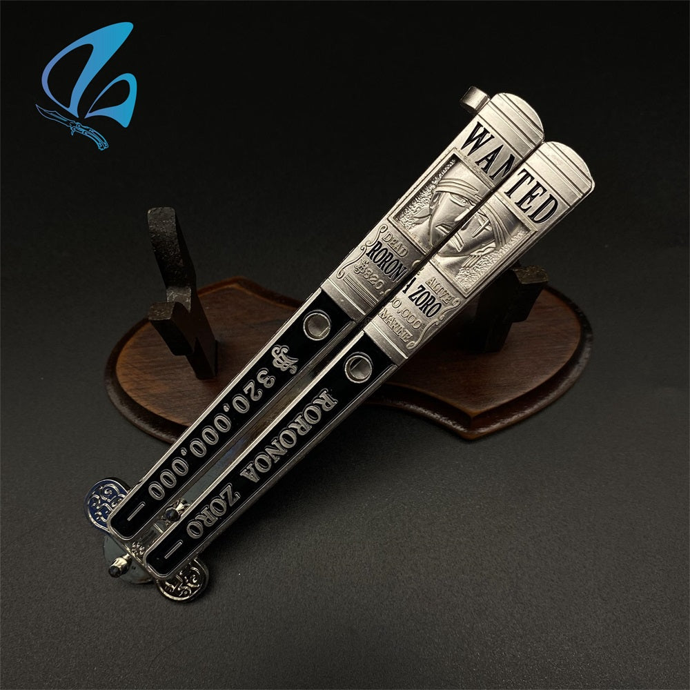 Anime Butterfly Knife Anime Balisong Fan Art For Display Only