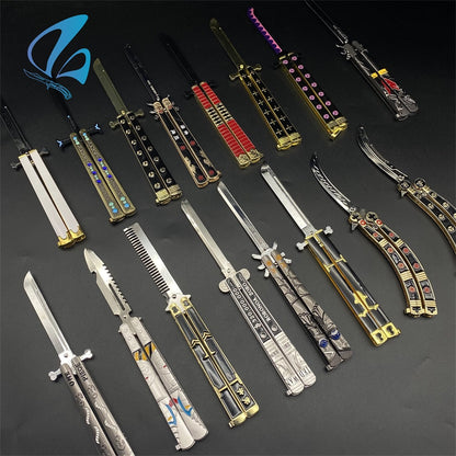 Anime Butterfly Knife Anime Balisong Fan Art For Display Only