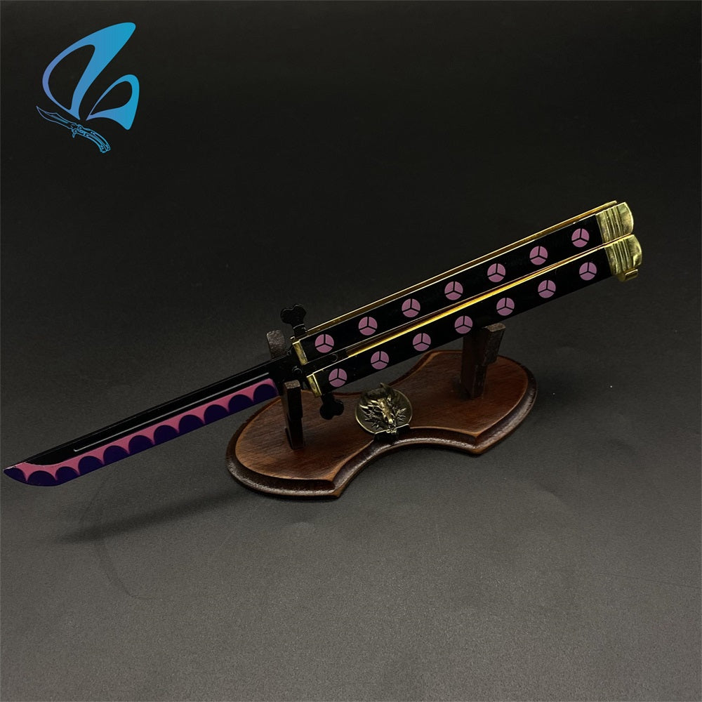 Anime Butterfly Knife Anime Balisong Fan Art For Display Only