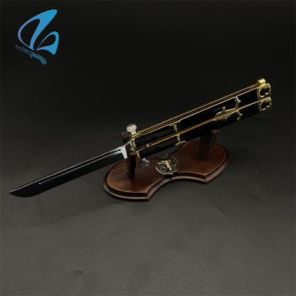 Anime Butterfly Knife Anime Balisong Fan Art For Display Only