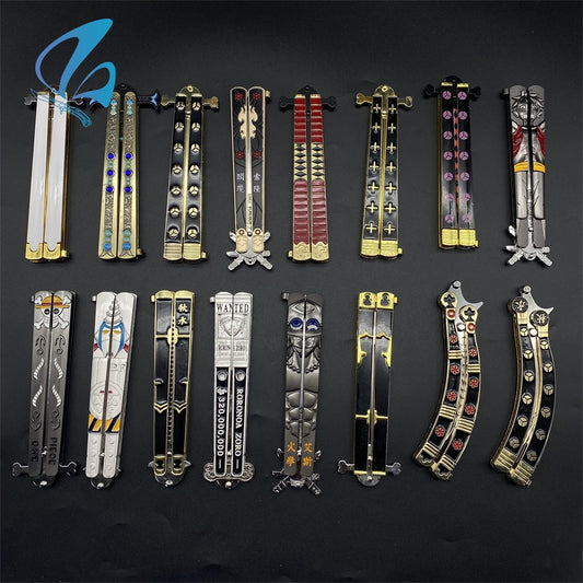 Anime Butterfly Knife Anime Balisong Fan Art For Display Only