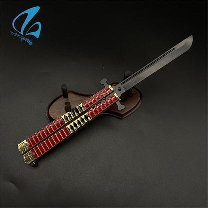 Anime Butterfly Knife Anime Balisong Fan Art For Display Only