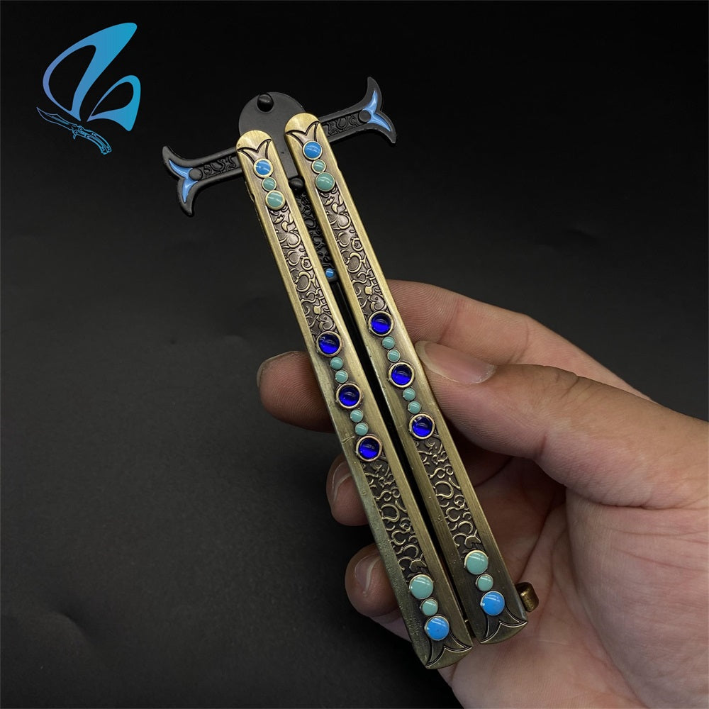 Anime Butterfly Knife Anime Balisong Fan Art For Display Only