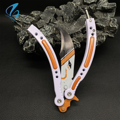 CSGO Asiimov Butterfly Knife Trainer  Asiimov Skin Balisong Trainer