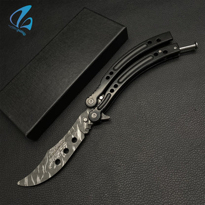 CSGO Black Hawl Butterfly Knife Trainer Black Hawl Skin Balisong Trainer