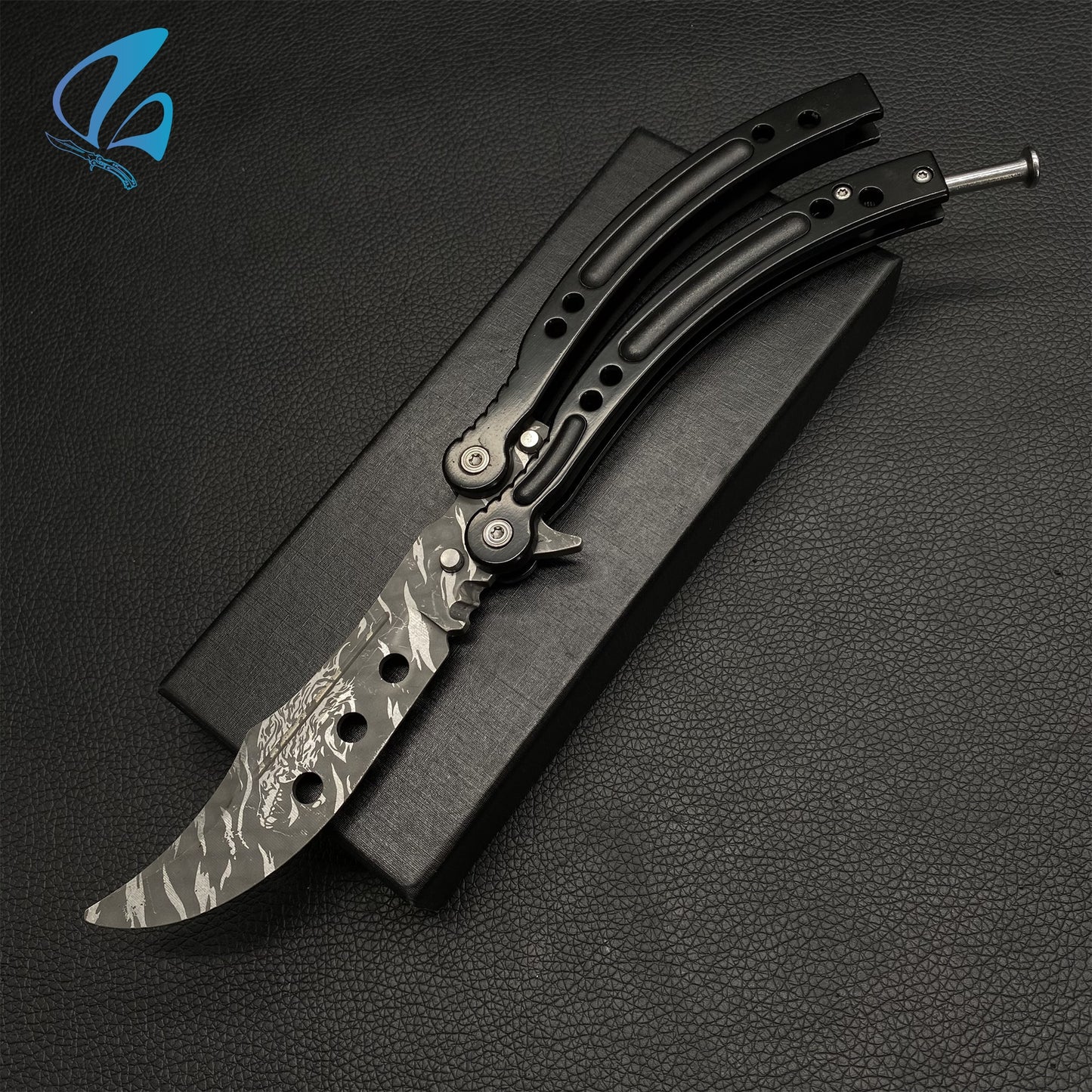 CSGO Black Hawl Butterfly Knife Trainer Black Hawl Skin Balisong Trainer