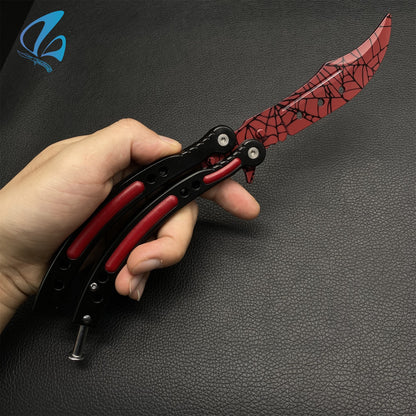 CSGO Crimson Web Butterfly Knife Trainer Crimson Web Skin Balisong Trainer