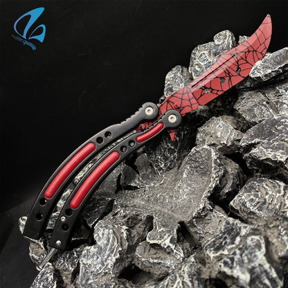 CSGO Crimson Web Butterfly Knife Trainer Crimson Web Skin Balisong Trainer