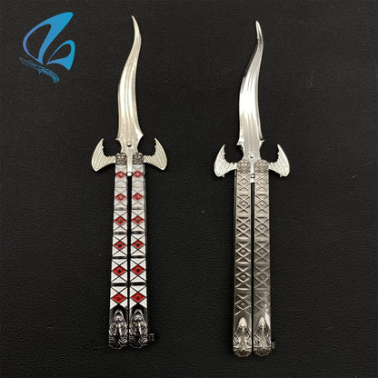 Demon Butterfly Knife Monster Balisong Fan Art For Display Only