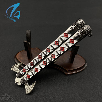 Demon Butterfly Knife Monster Balisong Fan Art For Display Only