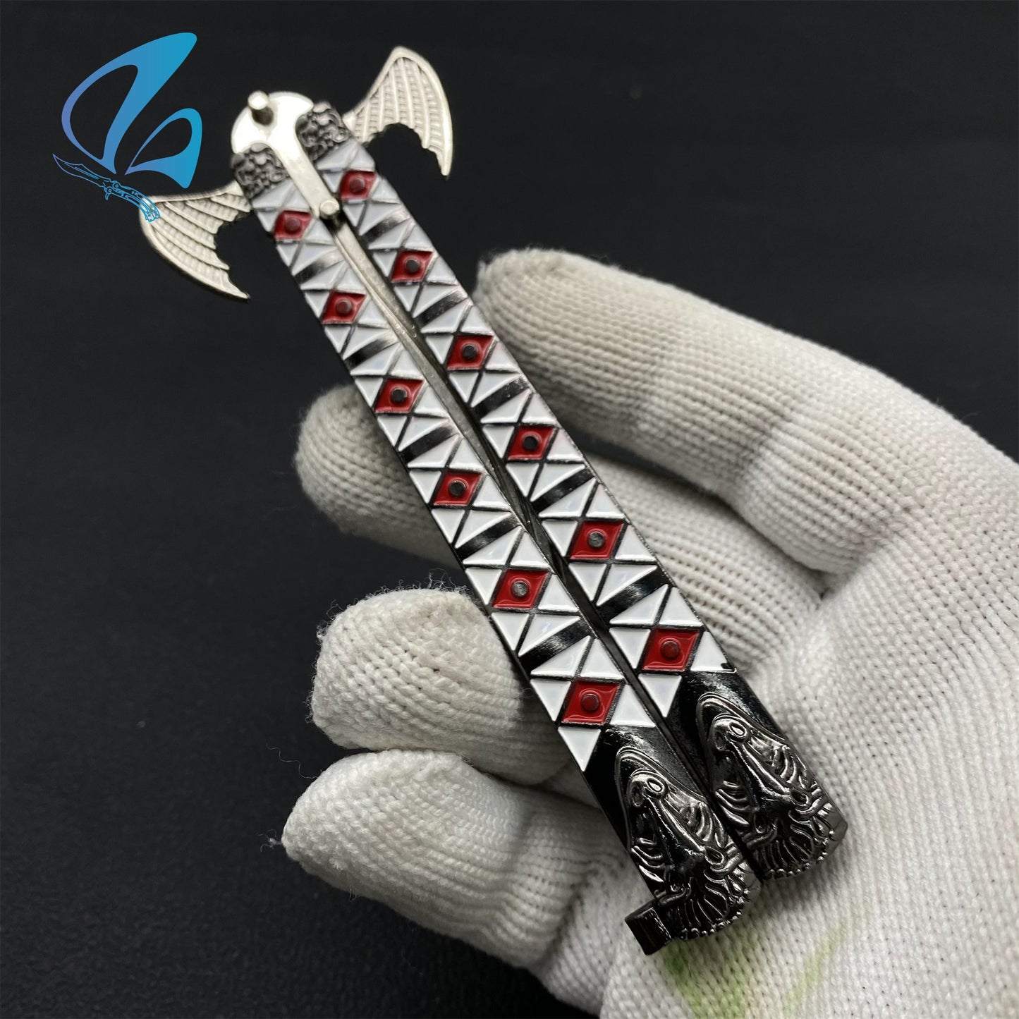 Demon Butterfly Knife Monster Balisong Fan Art For Display Only