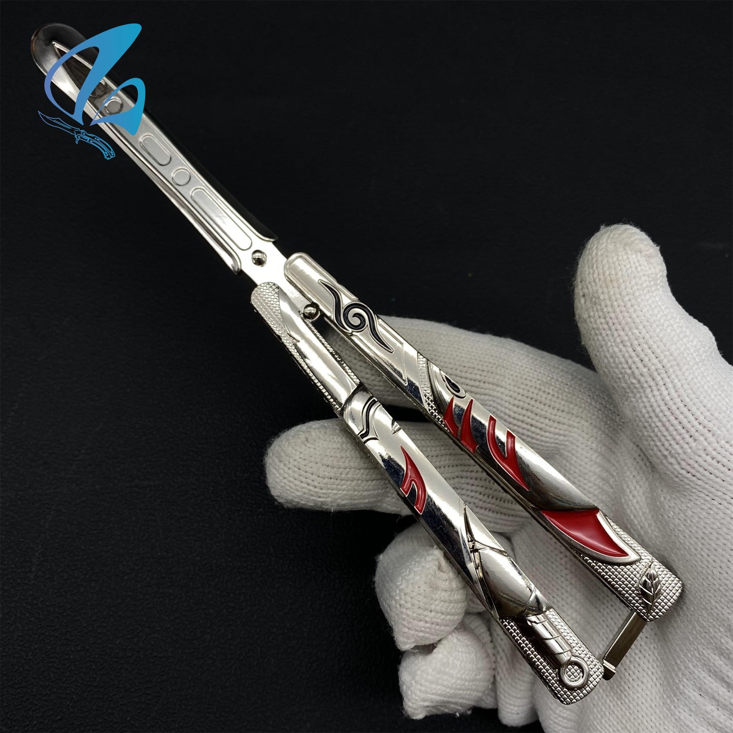 Demon Killer Butterfly Knife Anime Balisong Fan Art For Display Only